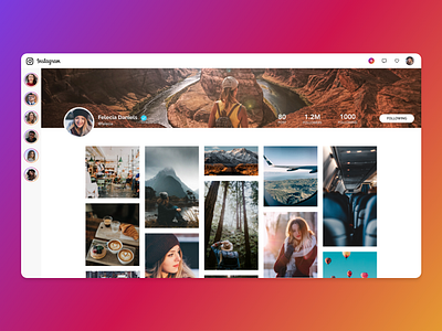 Instagram Renew app branding design instagram social ui ux web