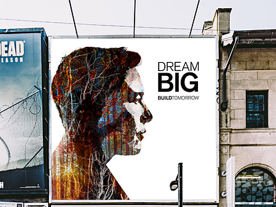 Dream Big brand and identity concept outdoor