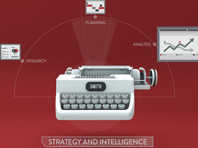 Strategy section 3d cinema 4d design icon info graphic motion graphics