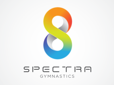 Spectra gymnastics logotype brand logo identity logomark icon business