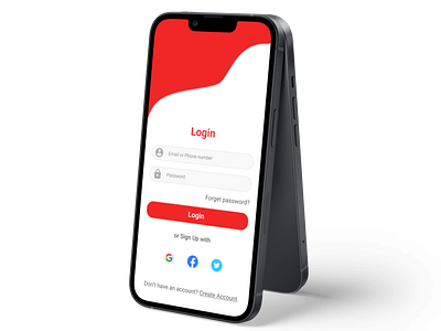 Login Screen Mockup