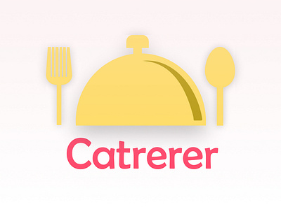 Caterer branding design illustration logo