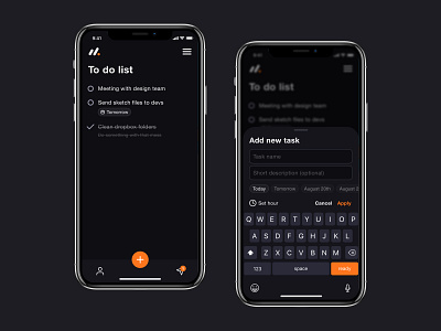 To do list dark dark ui dashboard interaction interface ios list mobile task task manager to do ux