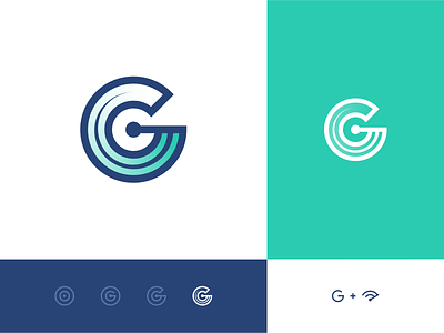 G letter g latency letter logo design radar scan scanning