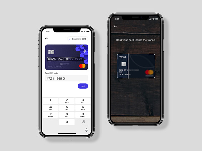 Adding credit card