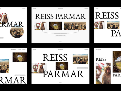 Homepage Concepts - Reiss Parmar brand branding clean concepts design header hero homepage minimal photography portfolio portfolio website typography web whitespace