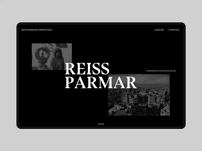 Photography Portfolio - Reiss Parmar animation branding clean contemporary foilo grid layout photo photographer photography portfolio simple typography ui ux web website