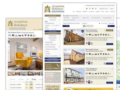 Website Design for holiday lettings firm