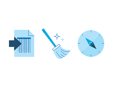Some initial concepts corporate icon iconography illustration