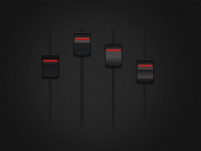 ui black buttons music red sound toggle ui