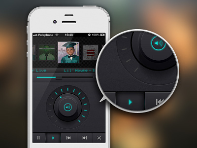 Music app app dark debut interface ios iphone mobile music ui