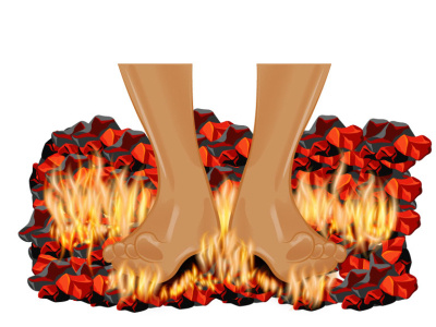 Burn The Foot (Vector File) Design adobe illustrator burning foot disease graphic design illustration image into vector manual vector tracing print ready file symptoms vector tracing