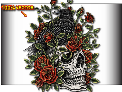 A Flowering Skelton (Vector File)