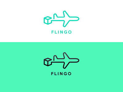 flingo aeroplane boxlogo fly flylogo go logo