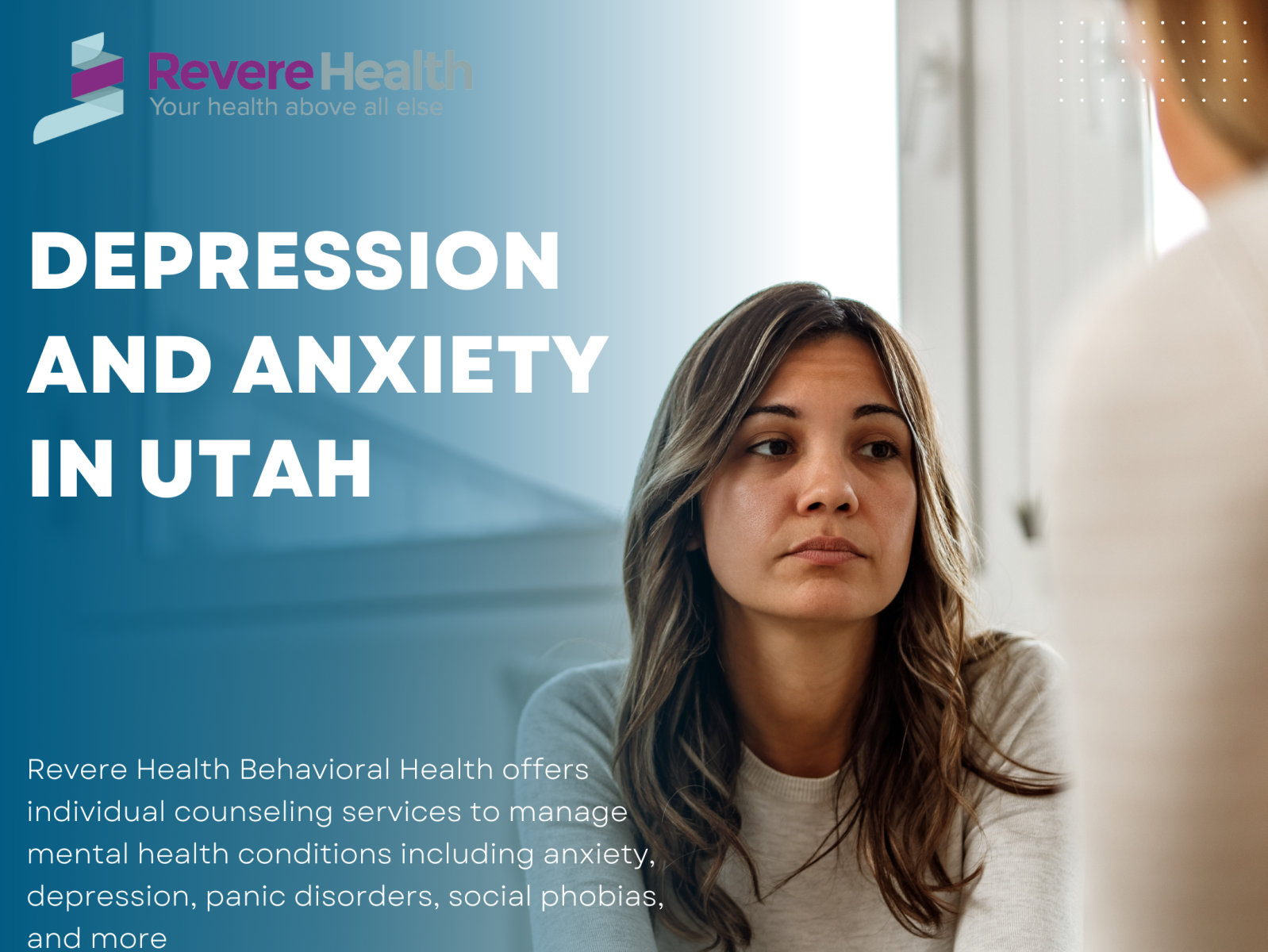 Depression And Anxiety in Utah | Revere Health by Revere Health on Dribbble