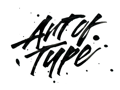 The Art of Type art calligraphy hand lettering ink lettering rulingpen type typography