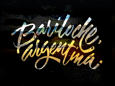Bariloche, Argentina brush lettering calligraphy hand lettering lettering logotype type typography
