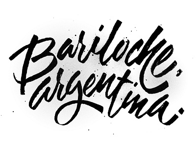 Bariloche, Argentina calligraphy dippen hand lettering handtype lettering logotype typography