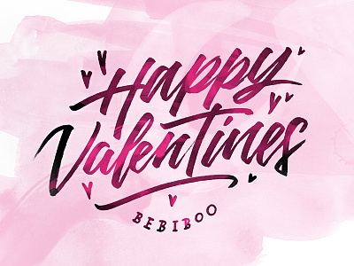 Valentines brushpen hand lettering hand type logotype typography valentines