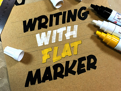 Chisel Tip Marker calligraphy chisel flat tip lettering marker paint marker pen typography