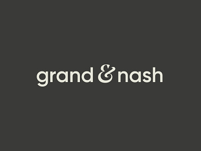 Grand + Nash branding design graphic design identity identity design logo logotype typography vector