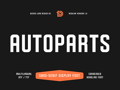 Autoparts Condensed Headline Font font fonts type design typeface typography