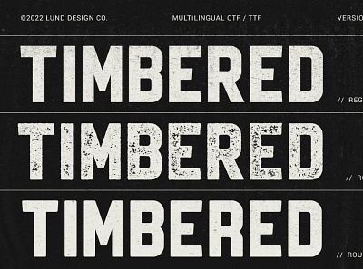 Timbered Font retro font