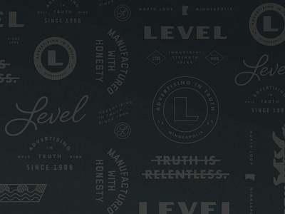 LEVEL Branding Pattern