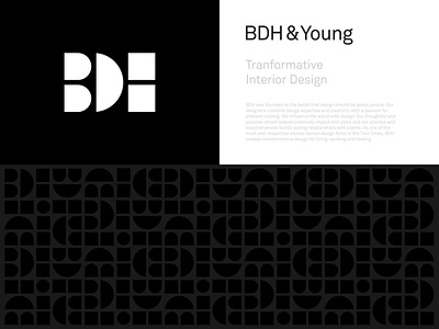 BDH branding design graphic design identity identity design illustration logo logos logotype minimal minimalist modern negative space pattern vector