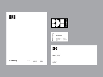 BDH branding collateral design graphic design identity identity design logo stationery