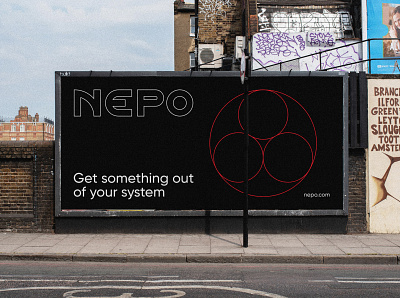 NEPO abstract art banner billboard branding concept creation design geometry graphic design idedeas illustration logo minimal mockup modern modernlogo producthunt