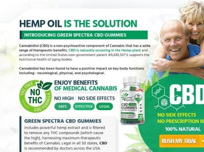 Green Spectra CBD Gummies - Take Care Of Yourself With CBD! graphic design