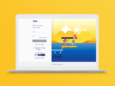 Visa credit card social ui visa