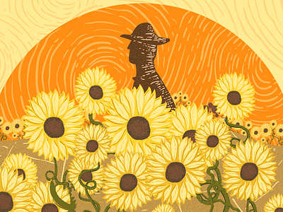 Sunflower branding design farm food health illustration nature sunflower vegan