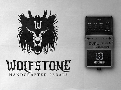 Wolfstone - Logo branding dark design illustration logo music