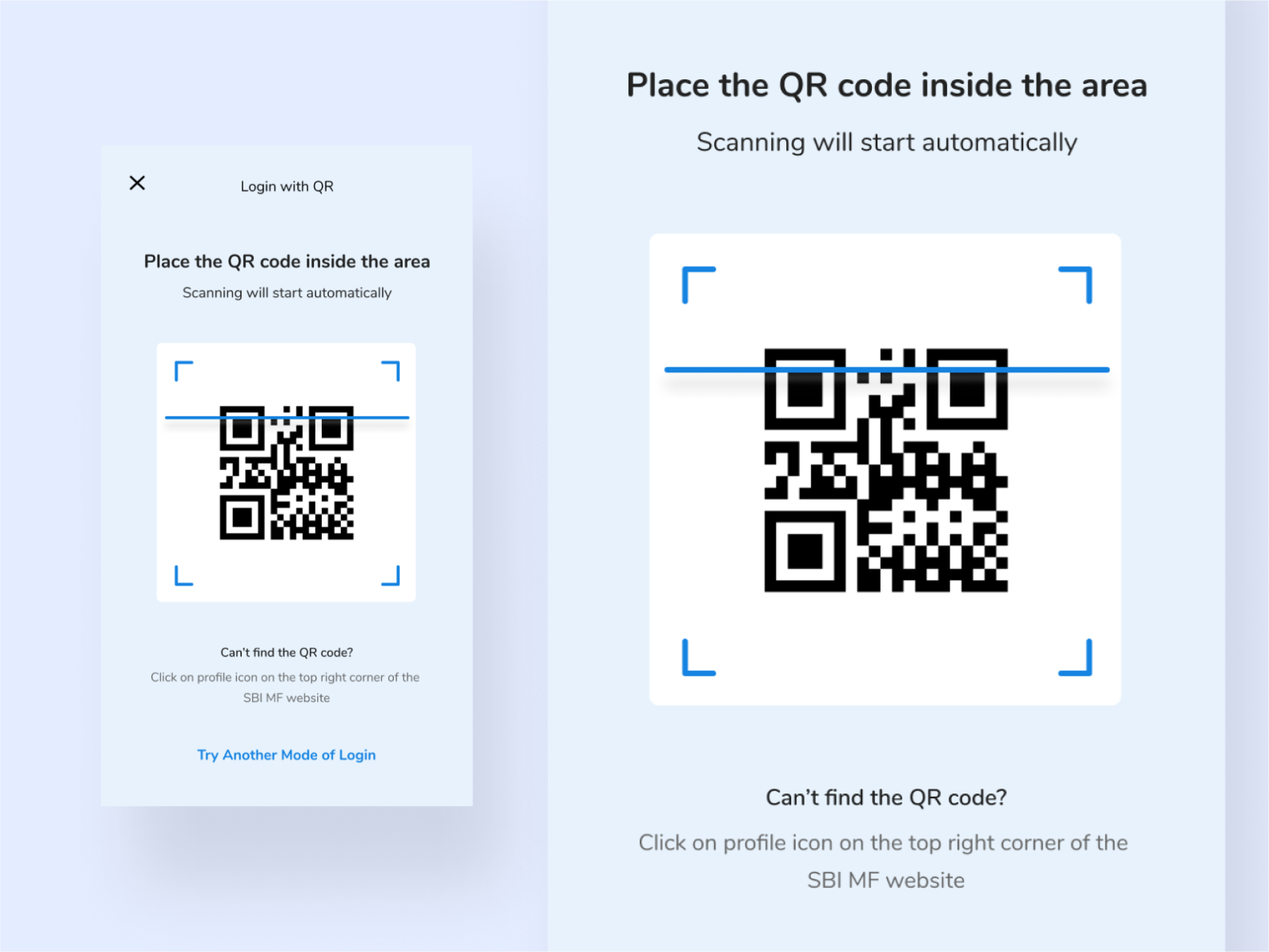 Onboarding: Login QR Code - Investap by Tesbin on Dribbble