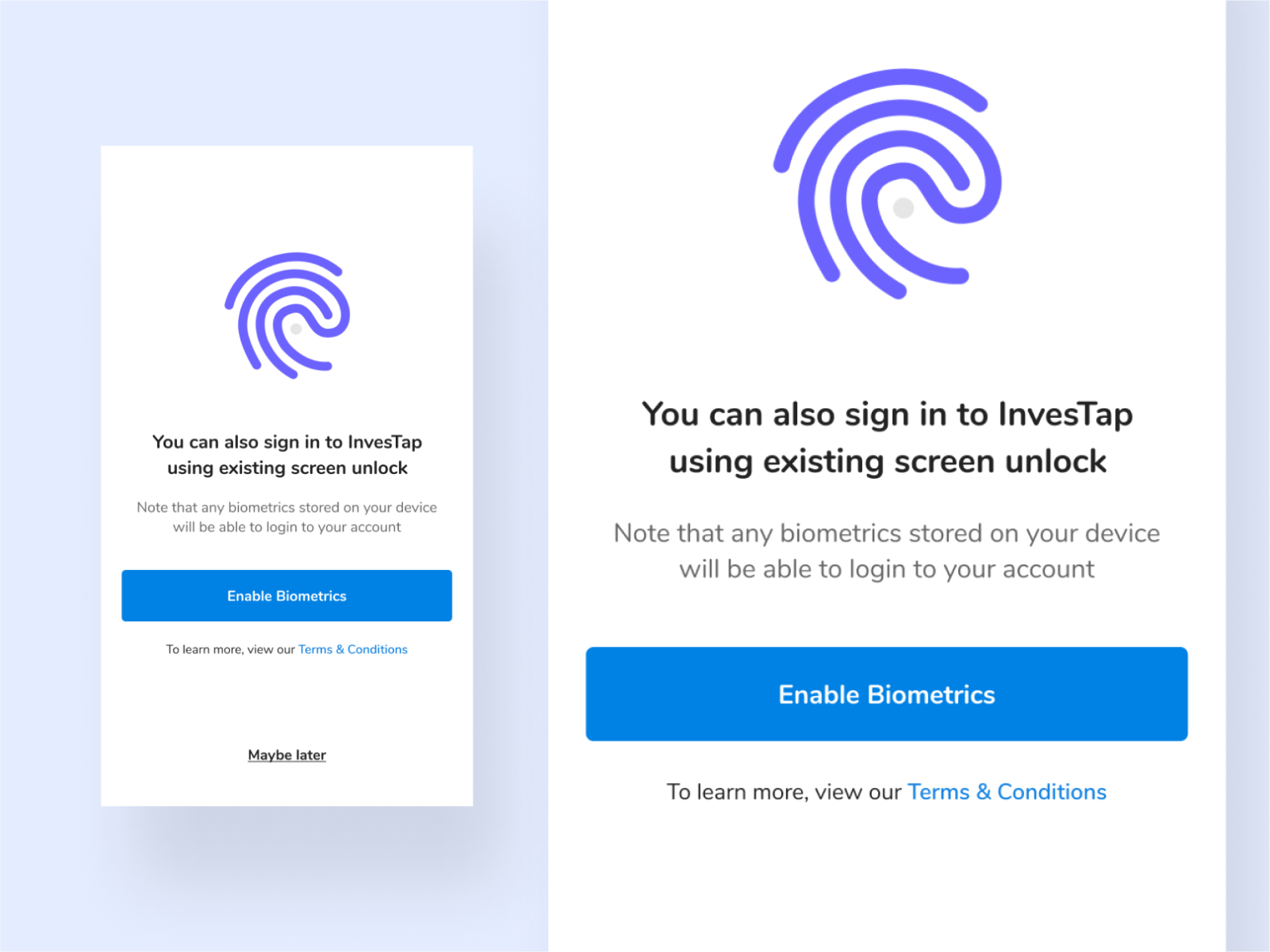 Onboarding Login Biometrics by Tesbin on Dribbble