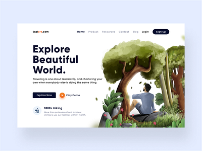 website design: landing page