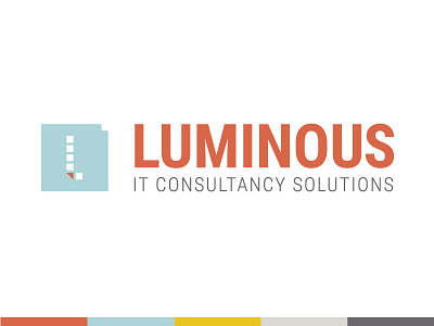 Luminous :: Logo brand consultant file it logo pixel solution