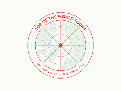 Top of the World Tours 12 branding christmas days holidays logo north pole top tours world xmas