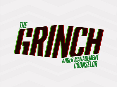 The Grinch: Anger Management Counselor 12 anger branding christmas counselor days grinch holidays logo management xmas