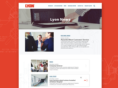 Lyon :: News cabinets commercial e commerce lockers news product shelving shop ui ux web web design