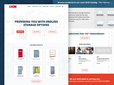 Lyon :: Homepage Option 2 cabinets drawers e commerce lockers shelving storage storage solutions ui ux web web design