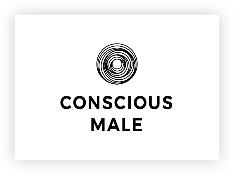 Conscious Male :: Logo Exploration badge branding community design lifestyle logo mark minimal purpose type typography wellness