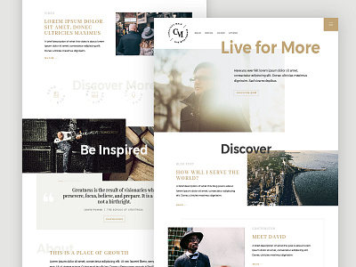 Conscious Male :: Homepage Variation blog collection community conscious homepage lifestyle modern purpose ui ux web design wellness