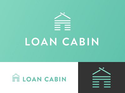 Loan Cabin :: Logo branding cabin design home loan logo mark money type typography