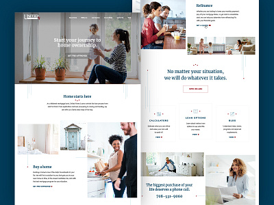 United Home Loans :: Homepage #2 home homepage lender loans modern mortgage personal refinancing ui ux web web design