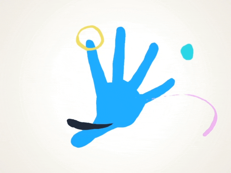 Magic Hand 2d after effects animation design doodle framebyframe hand illustration ipadpro loop motion motiongraphic scribble traditional animation vfx