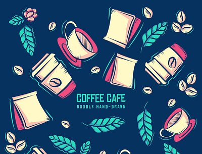 pattern background background cafe cartoon coffee graphic design icon pattern restaurant seamless ui vector wallpaper