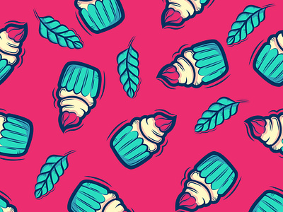 cake seamless pattern